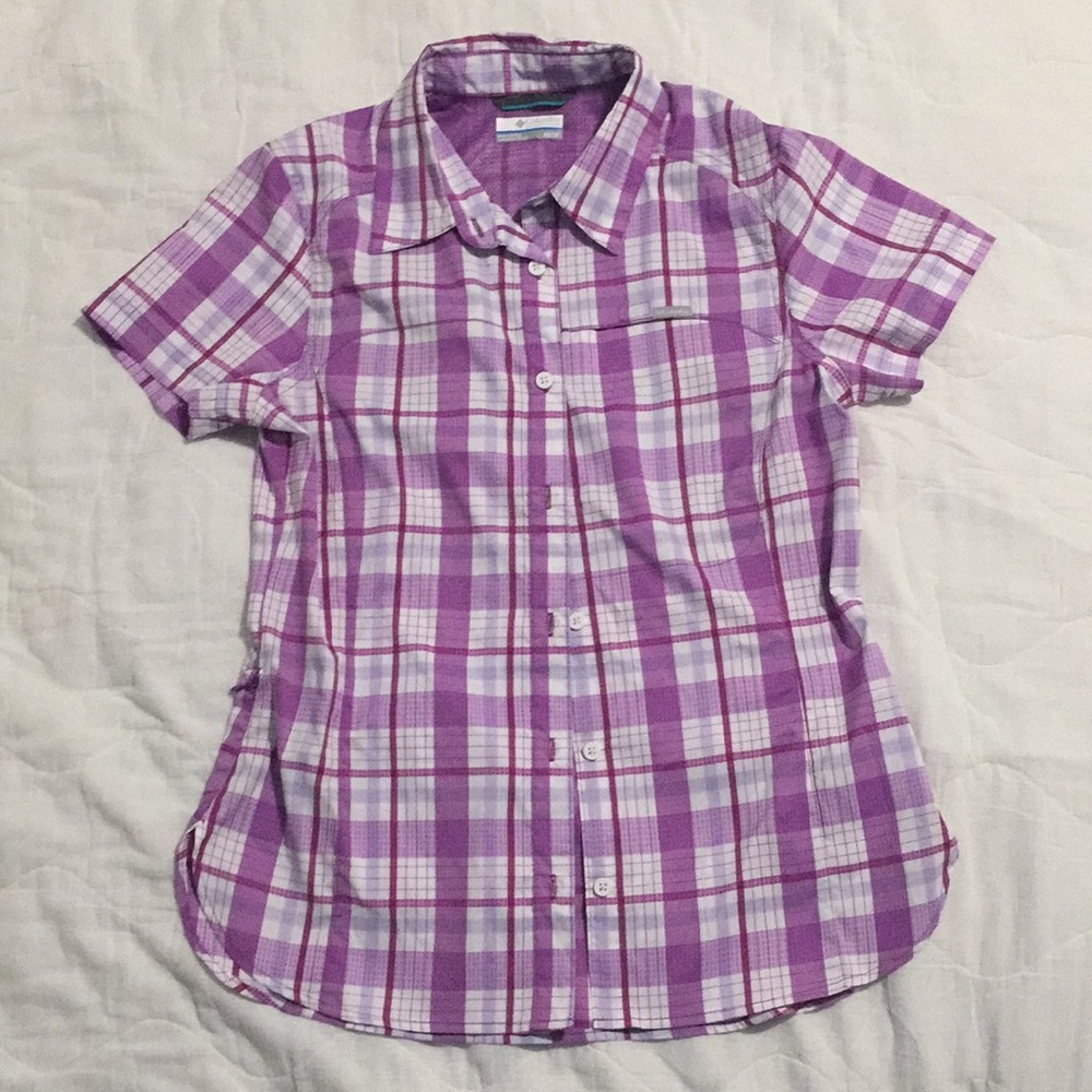 Plaid button down shirt